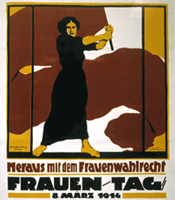 Plakat zum Frauenwahlrecht