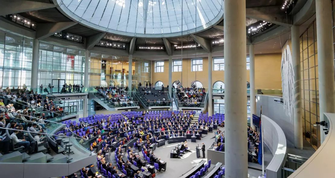 Blick ins Bundestags-Plenum.