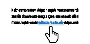 Symbol einer Hand für einen anklickbaren Link Symbol einer Hand für einen anklickbaren Link