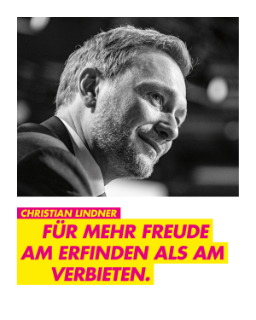 FDP-Wahlplakat